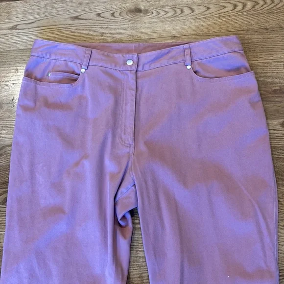 NWT Spanner rose colored jeans pants workwear plus size stretch bootcut - Picture 2 of 6